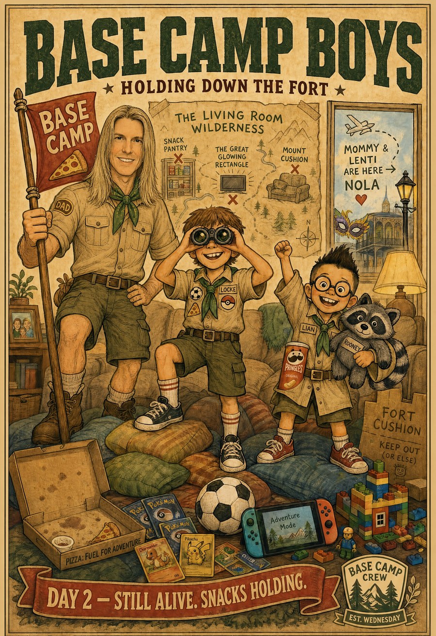 BASE CAMP BOYS — Holding Down the Fort