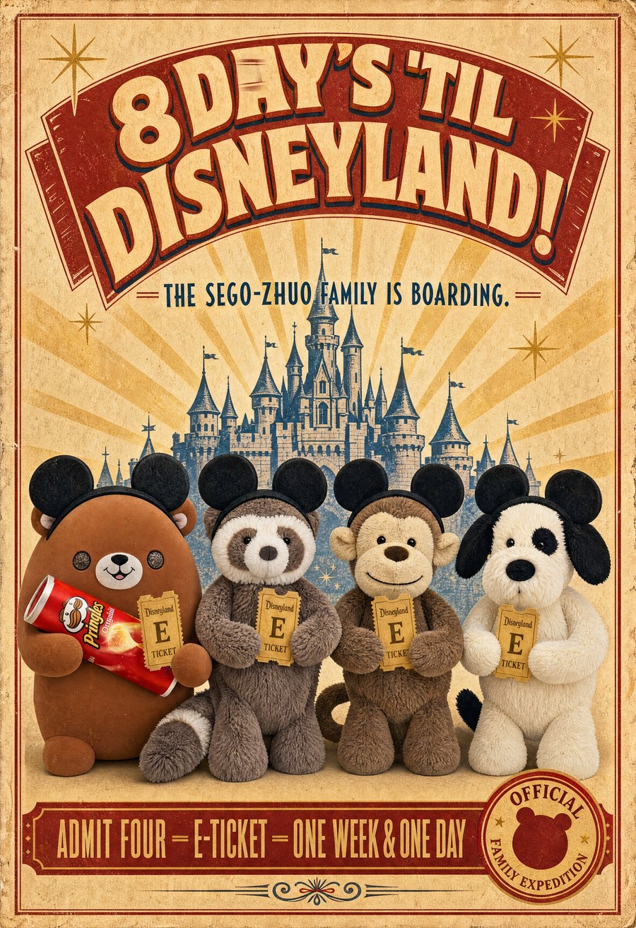 8 DAYS 'TIL DISNEYLAND