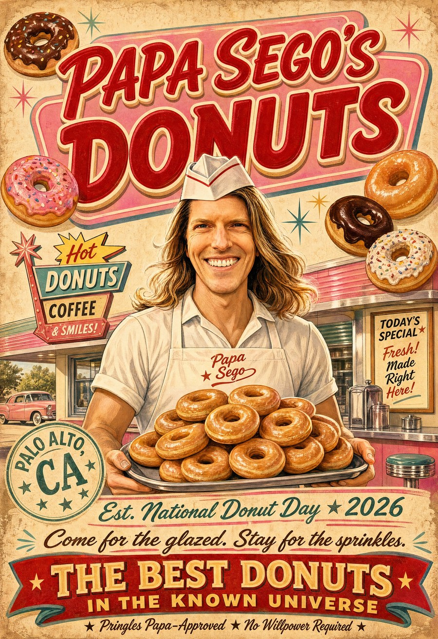 PAPA SEGO'S DONUTS — National Donut Day 2026