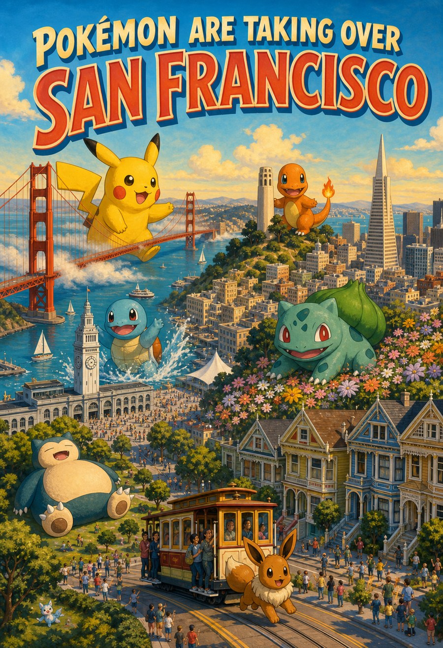 POKÉMON ARE TAKING OVER SAN FRANCISCO