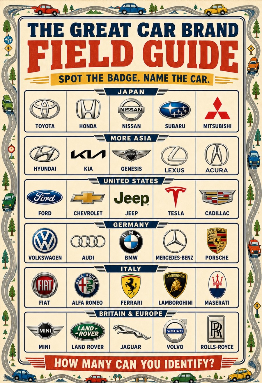 THE GREAT CAR BRAND FIELD GUIDE