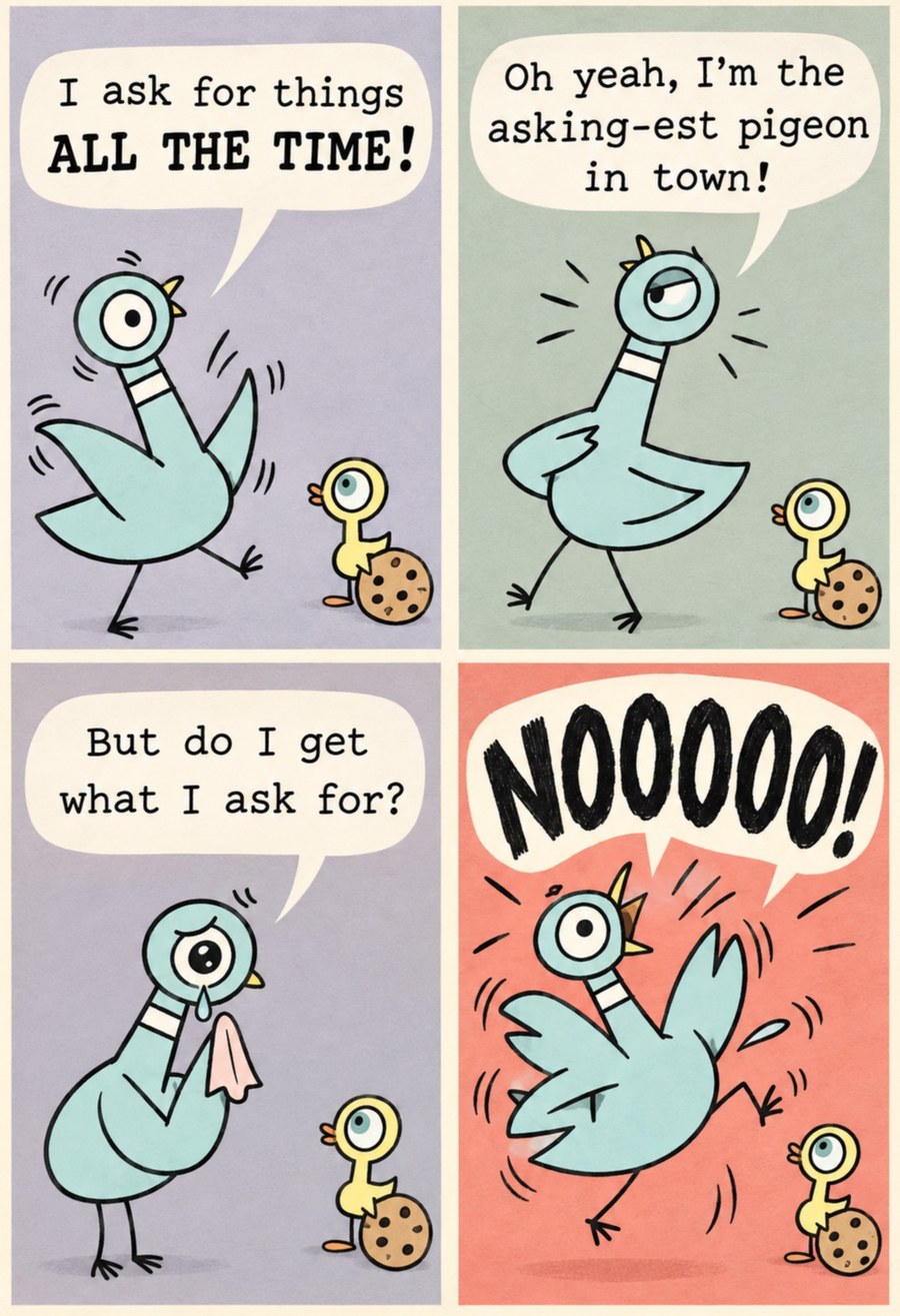 THE ASKING-EST PIGEON
